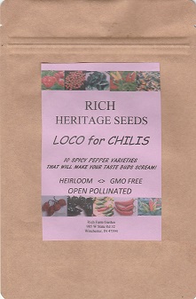 rich farm garden chili pepper seed collection