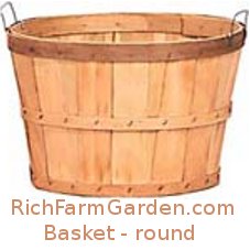 Plain Bushel Fruit and Vegetable Basket