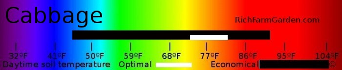 Graph of soil
        temperatures for planting cabbage seeds